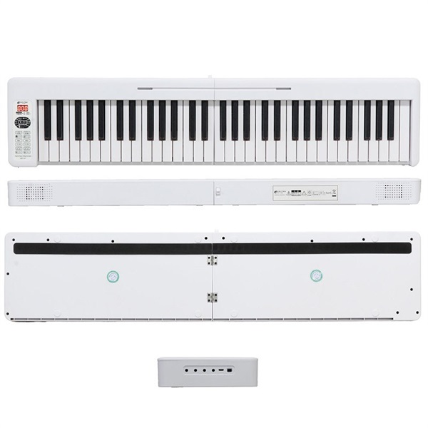 Kikutani 【GW激得セール】折りたたみ電子ピアノ 電子キーボード KDP-61P WHT(ホワイト) 画像2