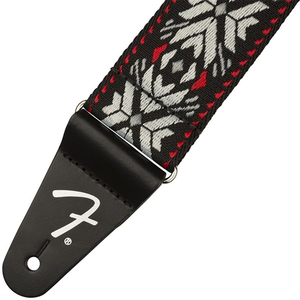 Fender USA Pasadena Woven Strap (Red Snowflake) [#0990638026] 画像1
