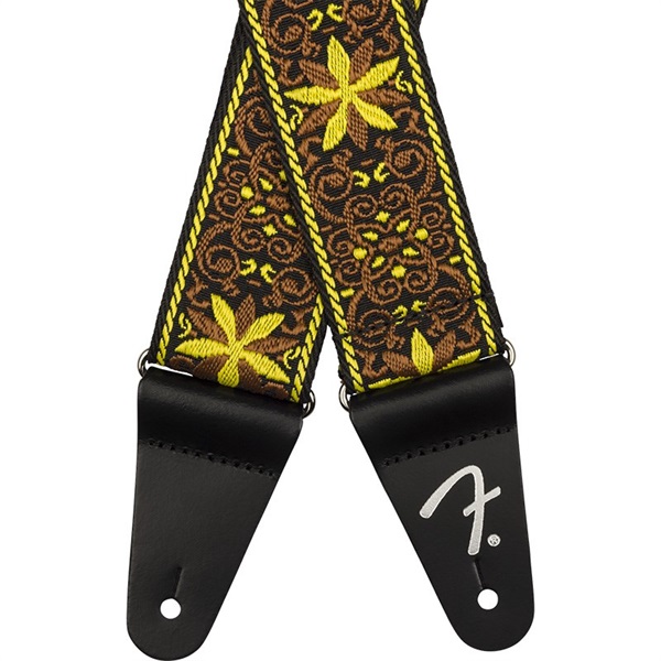 Fender USA Pasadena Woven Strap (Yellow Wallflower) [#0990638037] 画像1