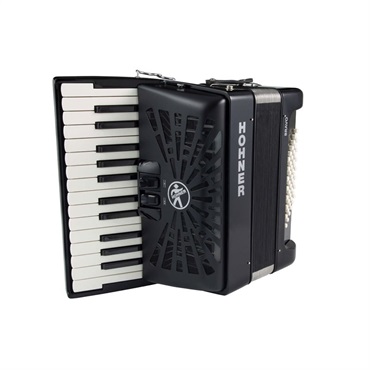 Hohner HOHNER ホーナー アコーディオン 入門向け ピアノ式 26鍵盤 小型 Bravo II 48 BLK【カラー：ブラック】 画像1