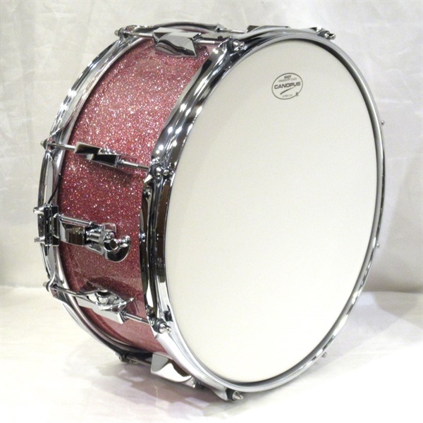 CANOPUS JSB-1465 Rose Sparkle Lacquer [刃 II YAIBA Birch Snare Drum 14×6.5] 画像5