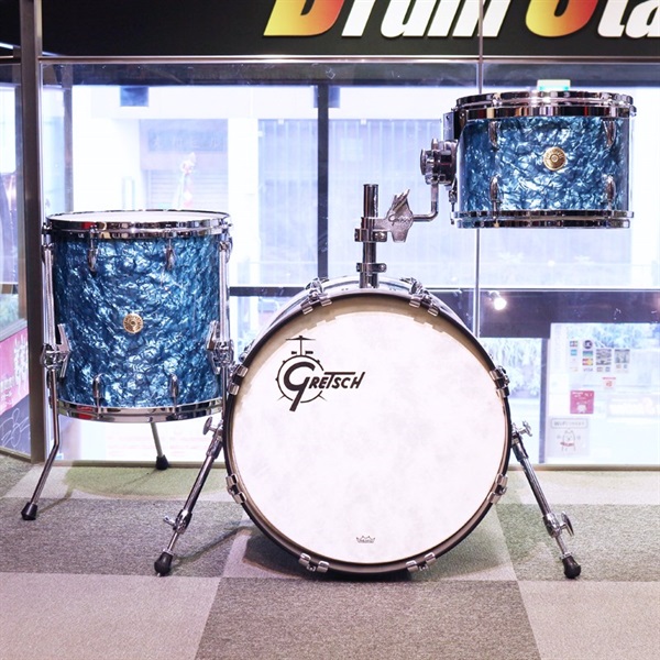 GRETSCH USA Custom 3pc Drum Kit - TURQUOISE PEARL [BD18