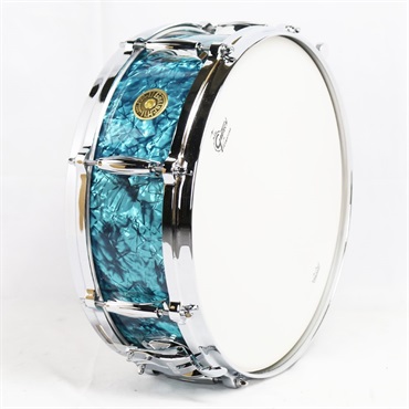 GRETSCH USA Custom Snare Drum 14×5 [GRNT-0514S-8CL 309 ／TURQUOISE PEARL] 【店頭入荷！】 画像2