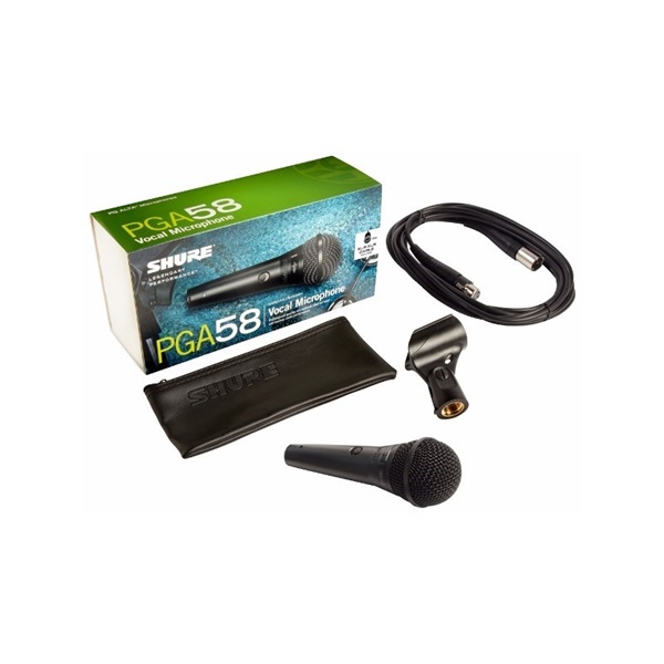 SHURE PGA58-XLR-J(PGA58 ボーカルマイクロホン)(5m XLRケーブル付) 画像1