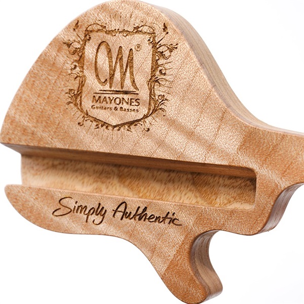 MAYONES Wooden Phone Holder Figured Maple Limited #3 (Flame Maple / Ash) 画像1