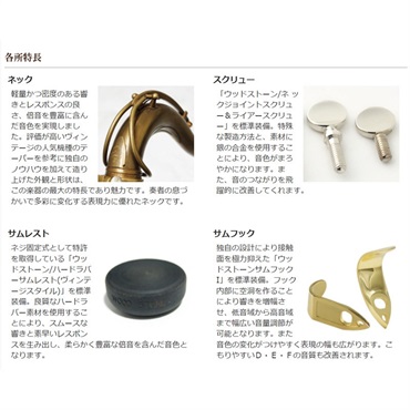 Wood Stone テナーサックス ウッドストーン WST-V-VL-WOF New Vintage 【調整&セットアップ後出荷】【5年間キーバランス調整無料】 画像2