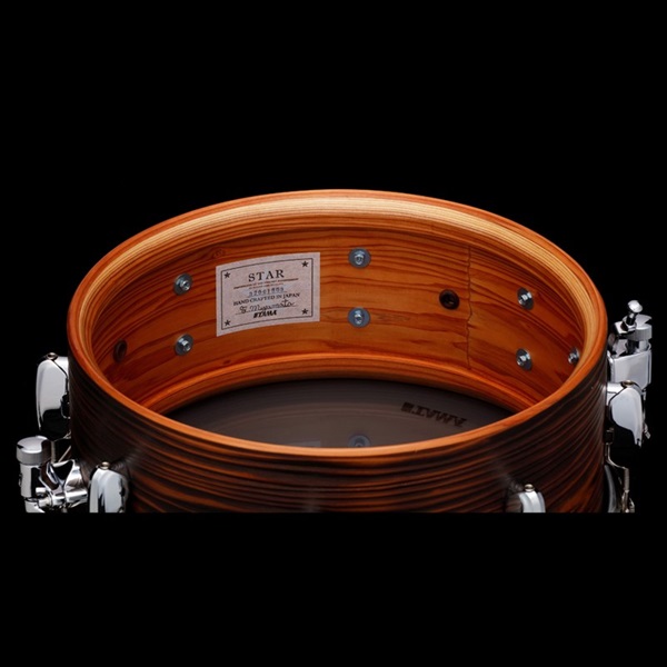 TAMA STAR Reserve Snare Drum Solid Japanese Cedar 14×6 [TLJC146-BOC]【数量限定品】 画像5