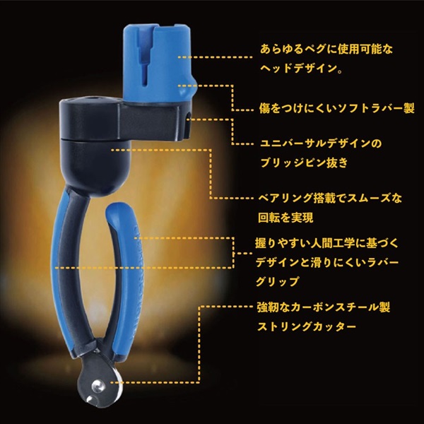 MUSIC NOMAD MN223 GRIP ONE [All in ONE String Winder/Cutter/Puller] 画像1