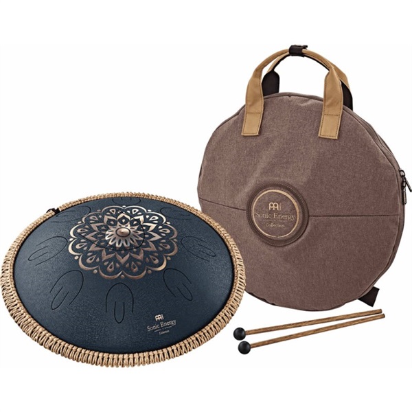 MEINL Sonic Energy Octave Steel Tongue Drums / Navy Blue Lasered Floral Design - D Amera [OSTD2NBE] 画像2