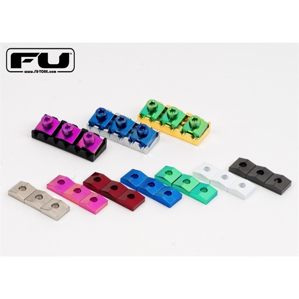 高質で安価 FU-Tone Titanium Lock Nut Block Set (3) GREEN チタンナットブロック グリーン  アクセサリー・パーツ