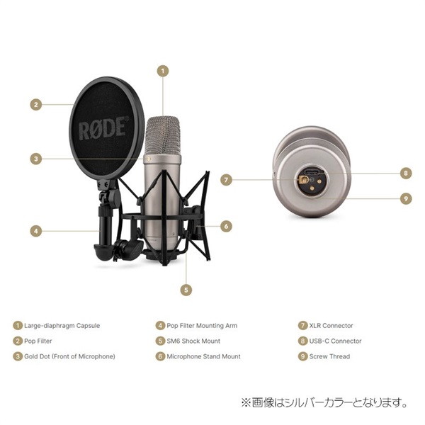 RODE NT1 5th Generation (シルバー)(NT1GEN5)(ロード)(コンデンサーマイク) 画像3