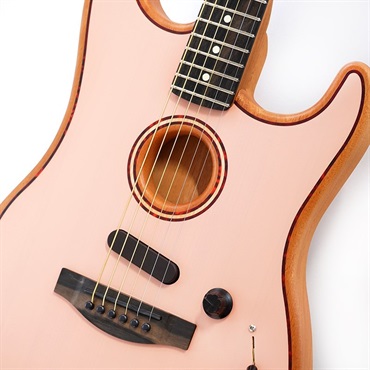 Fender Acoustics FSR American Acoustasonic Stratocaster (Shell Pink/Ebony Fingerboard) 画像3