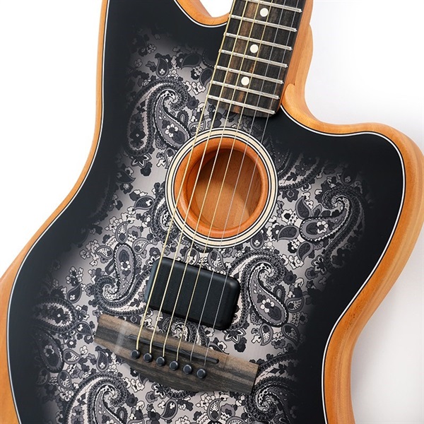 Fender Acoustics FSR American Acoustasonic Jazzmaster (Black Paisley/Ebony Fingerboard)【特価】 画像3