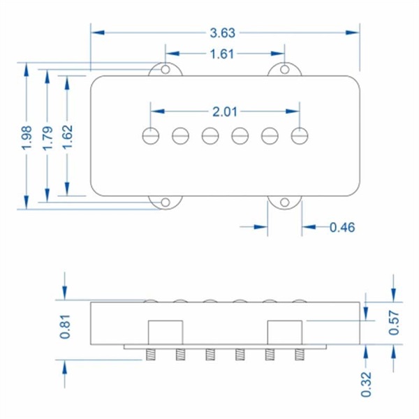 Lollar Pickups Jazz Master Pickups Set (Parchment) 画像1