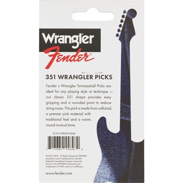 Fender USA Fender(R) and Wrangler(R) Picks， 351 Shape， Tortoiseshell， (8)[#1980351040] 画像1