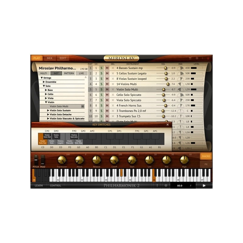 Miroslav Philharmonik 2 アップグレード版 IK Multimedia Miroslav Philharmonik 2 Upgrade【アップグレード版