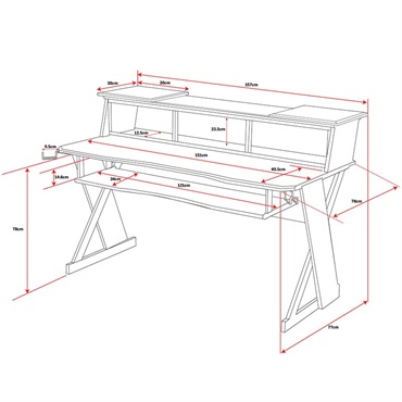 Ikebe Original 【GW激得セール】Canvas Desk (STR-335) Chocolate【期間・台数限定特別プライス！】(お届け先：北海道/九州/※沖縄・離島は別途お見積り) 画像2