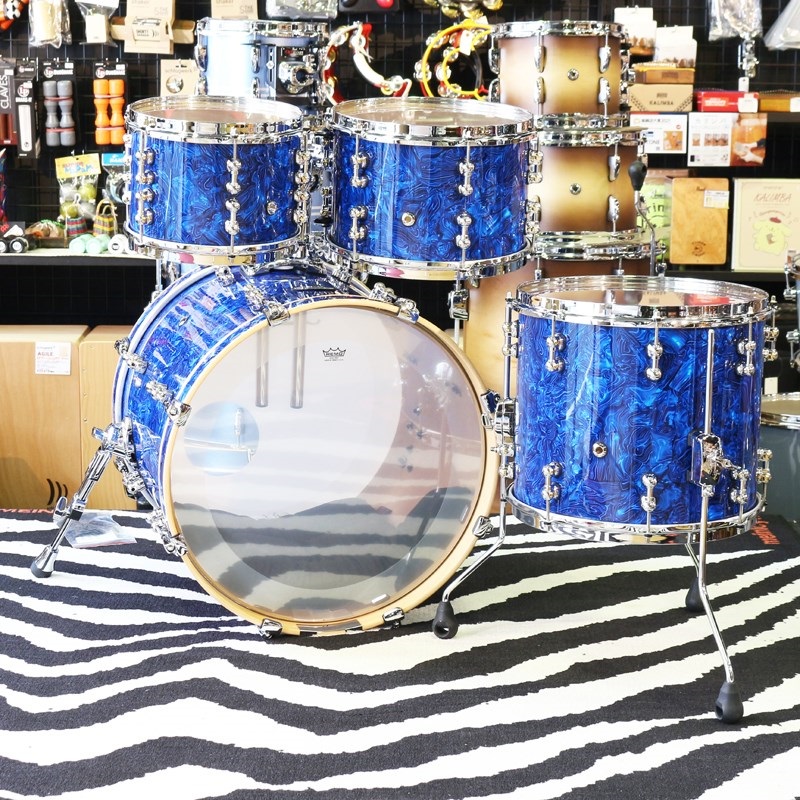 Pearl 値下げしました！Reference Pure 4pc Drum Kit [BD20， FT14， TT12&10 / No.418 Blue Abalone] 画像3