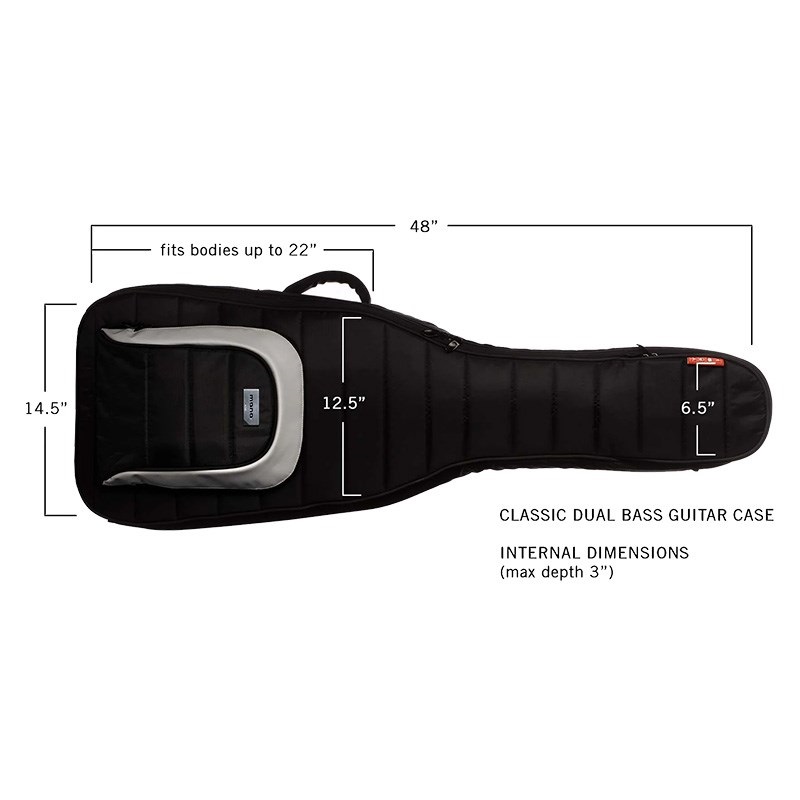 MONO M80 Dual Electric Bass Case， Black [M80-2B-BLK] 画像6
