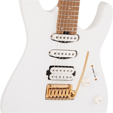 Charvel Pro-Mod Series DK24 HSS 2PT CM (Snow White/Caramelized Maple) 画像3