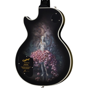 Epiphone Adam Jones Les Paul Custom Art Collection: Julie Heffernan's Study For Self Portrait with Rose Skirt and a Mouse， Antique Silverburst 画像5