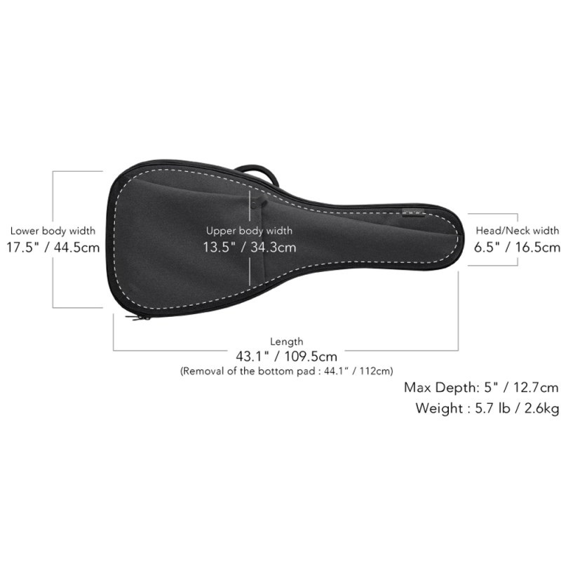 basiner BRISQ-AGDJ Charcoal Grey [アコギ用ケース] 画像4