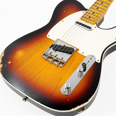 Fender Custom Shop Limited Edition Tomatillo Tele Custom Relic Bleached 3-Color Sunburst【SN.R125770】 画像9