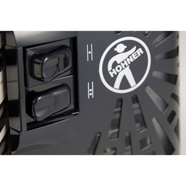 Hohner HOHNER ホーナー アコーディオン 入門向け ピアノ式 26鍵盤 小型 Bravo II 48 BLK +レインカバーセット【雨の日アコーディオンレインカバーセット】 画像3