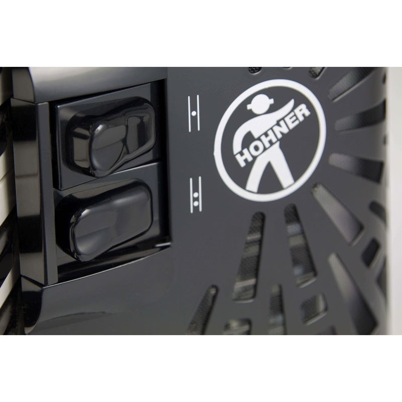Hohner HOHNER ホーナー アコーディオン 入門向け ピアノ式 26鍵盤 小型 Bravo II 48 BLK +レインカバーセット【雨の日アコーディオンレインカバーセット】 画像3