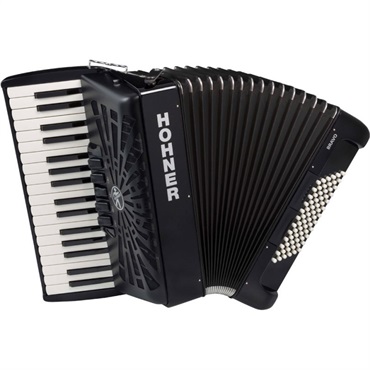 Hohner HOHNER ホーナー アコーディオン 入門向け ピアノ式 34鍵盤 中型 Bravo III 72 BLK +レインカバーセット【雨の日アコーディオンレインカバーセット】 画像1