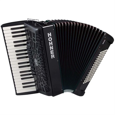 Hohner HOHNER ホーナー アコーディオン 入門向け ピアノ式 37鍵盤 中型 Bravo III 96 BK +レインカバーセット【雨の日アコーディオンレインカバーセット】 画像1
