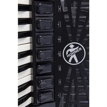 Hohner HOHNER ホーナー アコーディオン 入門向け ピアノ式 41鍵盤 大型 Bravo III 120 BLACK +レインカバーセット【雨の日アコーディオンレインカバーセット】 画像2