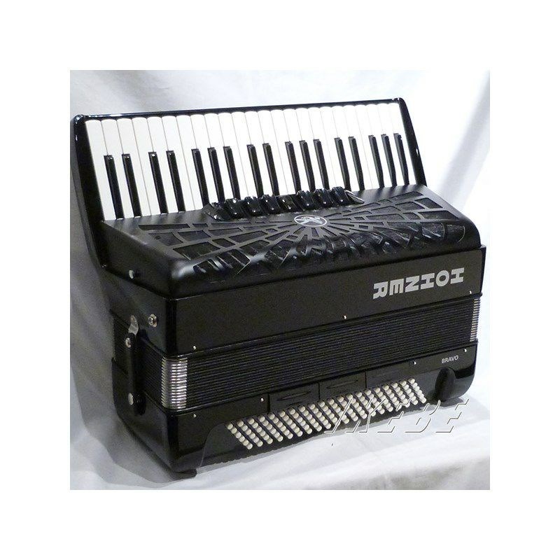 Hohner HOHNER ホーナー アコーディオン 入門向け ピアノ式 41鍵盤 大型 Bravo III 120 BLACK +レインカバーセット【雨の日アコーディオンレインカバーセット】 画像4