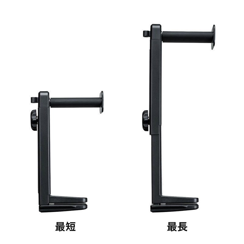 SANWA SUPPLY 【創業50周年大決算SALE】PDA-STN25BK (回転式 2WAYヘッドホンスタンド ) 画像3