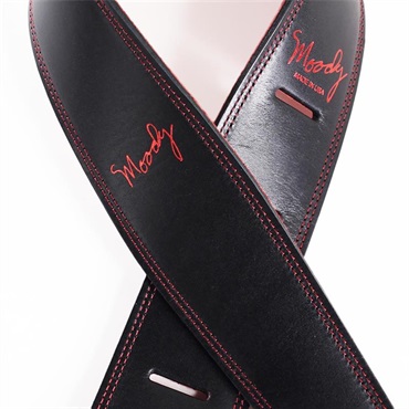 Moody Leather-Suede 2.5inch Standard Tail [Black-Red] 画像2