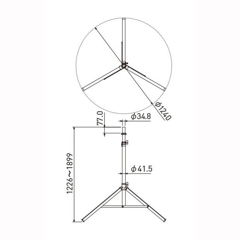 JBL JBLTRIPOD-MA 【スピーカースタンド】【1本】【お取り寄せ商品 / 納期未定】 画像1