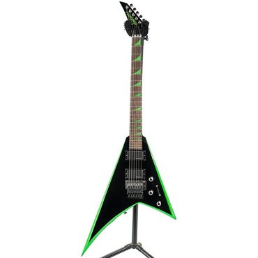 Jackson X Series Rhoads RRX24 Black with Neon Green Bevels 【特価