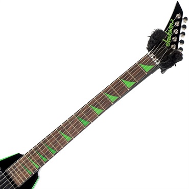 Jackson X Series Rhoads RRX24 Black with Neon Green Bevels 【特価