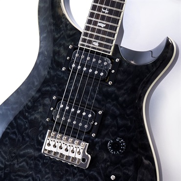 ギター PRS SE CUSTOM24 Quilt Gray Black PRS SE Custom 24 Quilted Carved Top With Ebony Fingerboard