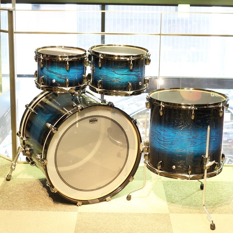 YAMAHA LIVE CUSTOM HYBRID OAK 4pc Drum Kit [LHB2216 + LHP6F3 / UZU Ice Sunburst] 画像1