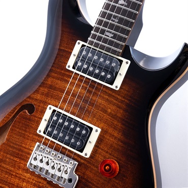 P.R.S. SE Custom 22 Semi-Hollow Quilt (Charcoal Burst)【限定