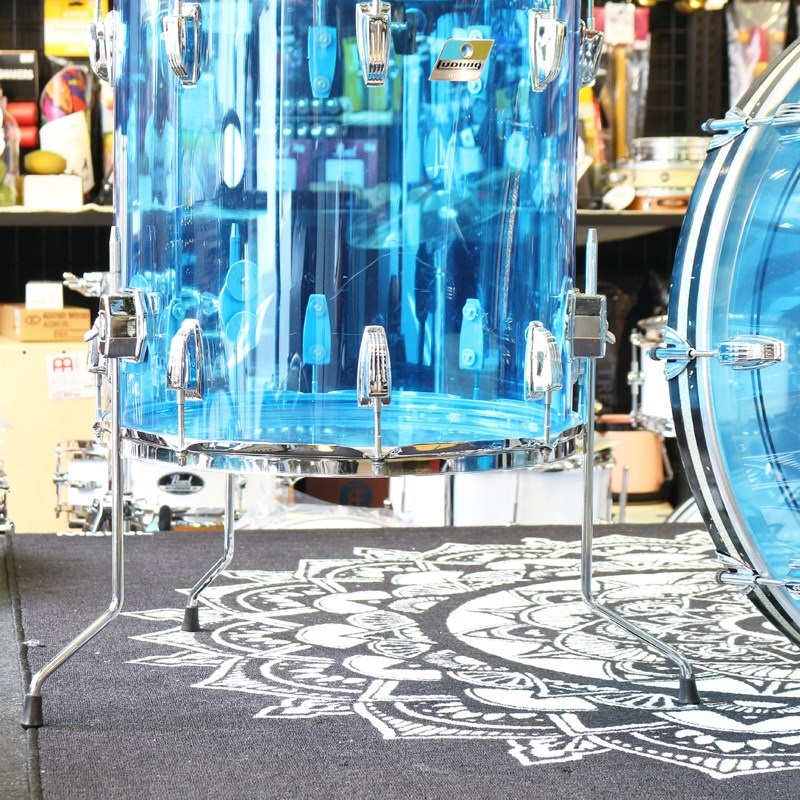 Ludwig 70's Vistalite 3pc kit [24BD，16FT，13TT] ファイバーケース付属 【VINTAGE】 画像5