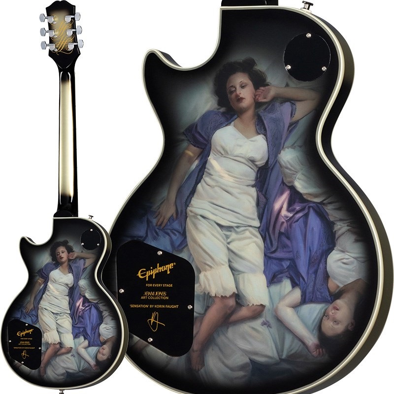 Epiphone Adam Jones Les Paul Custom Art Collection: Korin Faught’sSensation， Antique Silverburst 画像2