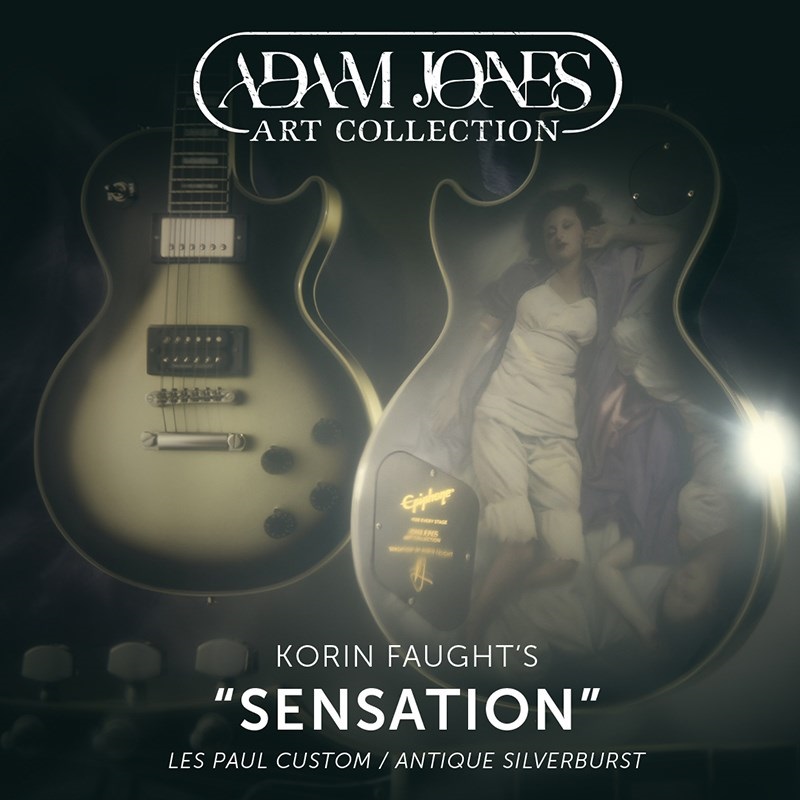 Epiphone Adam Jones Les Paul Custom Art Collection: Korin Faught’sSensation， Antique Silverburst 画像8