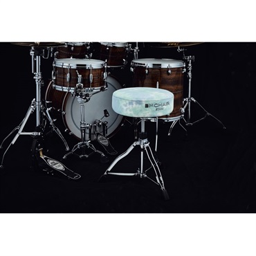TAMA 1st CHAIR ROUND RIDER Limited Tie-Dye Fabric Top Seats [HT430TDMG] クールミントグレー【限定品】 画像2
