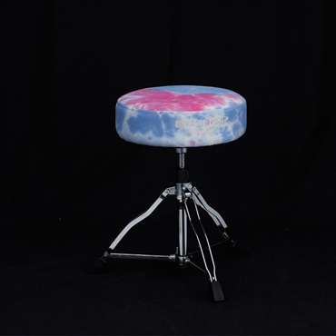 TAMA 1st CHAIR ROUND RIDER Limited Tie-Dye Fabric Top Seats [HT430TDPS] フローレセントピンクスカイ【限定品】 画像1