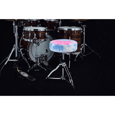 TAMA 1st CHAIR ROUND RIDER Limited Tie-Dye Fabric Top Seats [HT430TDPS] フローレセントピンクスカイ【限定品】 画像2