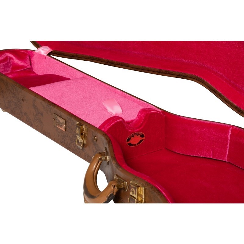 Gibson Lifton Historic 5-Latch Brown/Pink Hardshell Case， Les Paul， Aged[ASLFTCASE-5L-LPS-AG] 画像2