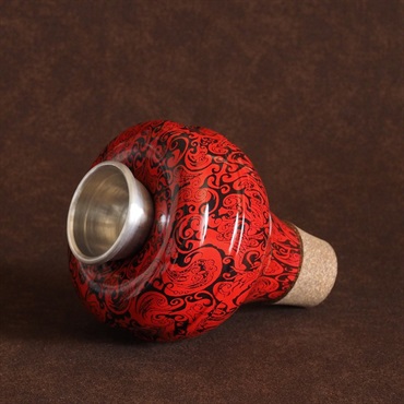 TrumCor トランコア / 《Doc-Ouflage》 Zinger DCZ-033 (Black Swirls - Red) ワウワウ トランペット用 ミュート 画像1