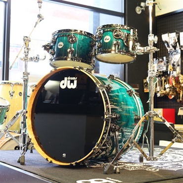 dw Collector's Hybrid Shell PurpleCore/Maple 4pc Drum Kit Exotic [BD22，FT16，TT12&10 / Regal Blue to Candy Black Fade] 画像4